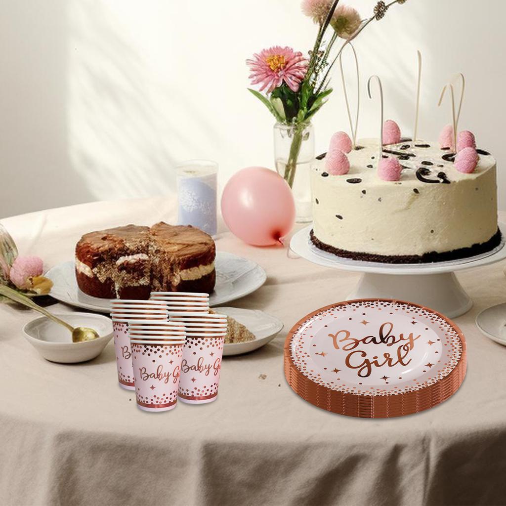 Elegant And Interesting Disposable Tableware For Birthday Party Happy Birthday Girl Birthday Decor