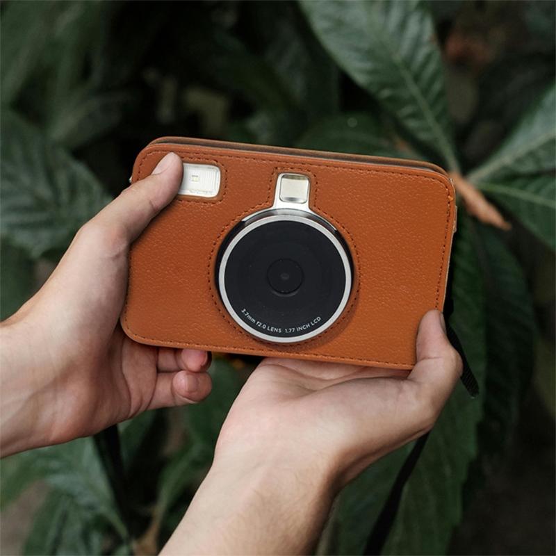 Multifunktionales Stoßdämpfendes Kamerastauraum-Etui Lederstruktur Geeignet für C210R Kamera Leicht zu reinigende Oberflächen