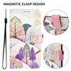 Coloured Drawing Wallet Case for Samsung Galaxy A06 A14 A15 A16 A23 A24 A25 A26 A34 A35 A36 A54 A55 A56 Leather Book Phone Cover