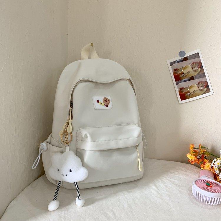 Schoolbag Japanese ins Wind Soft Girl Mini Cute Simple Versatile Shoulder Junior High School Student Lightweight Travel School Bag Backpack
