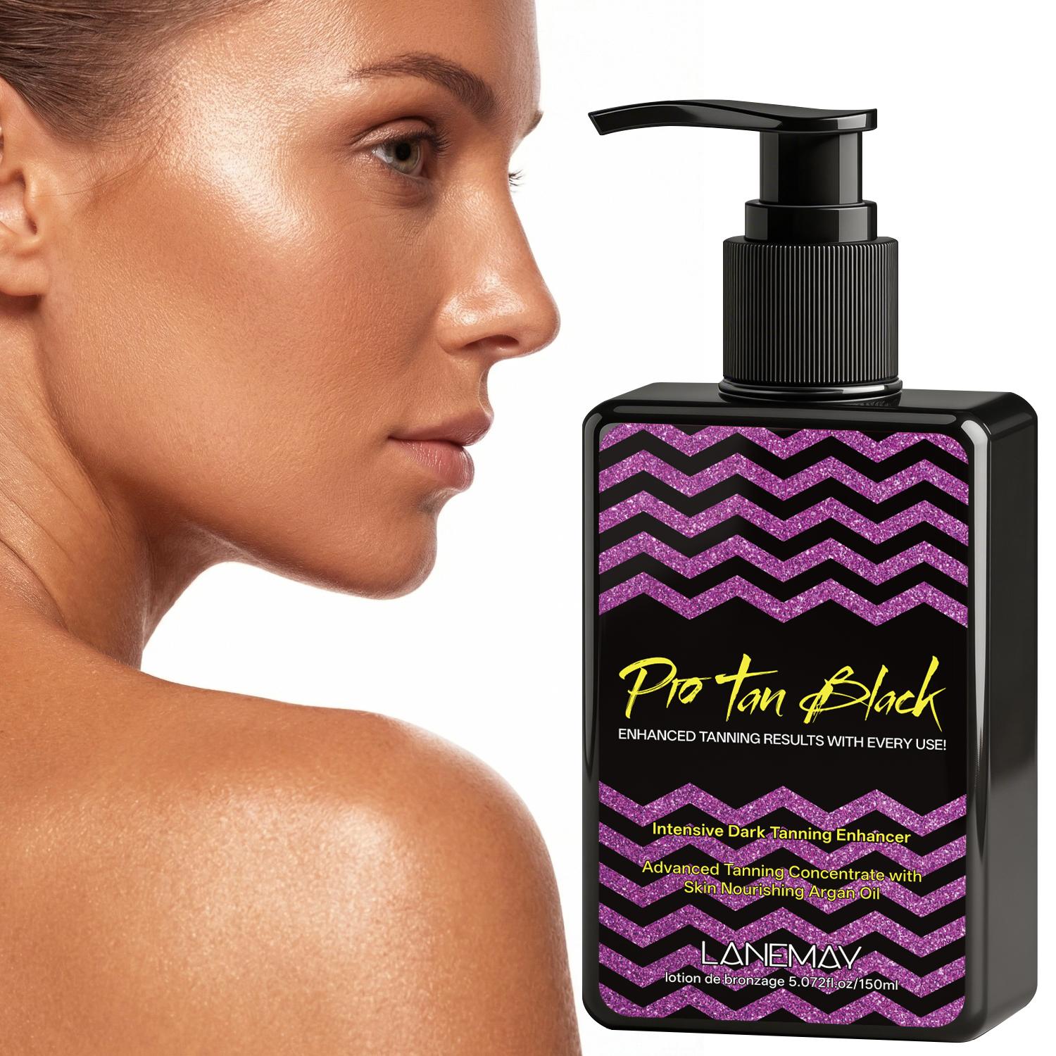 

Pro Tan Black-Nourishes Skin With Hydration Argan Oil-Boosts Deep, Rich Tanning Results With Every Use-150ml