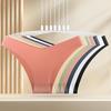Seamless Ice Silk Mid-Waist Bikini Briefs for Women