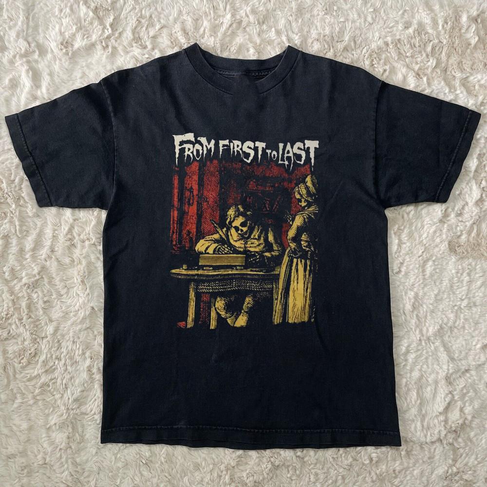 

НОВАЯ Футболка с коротким рукавом черная всех размеров группы From First To Last 2XL