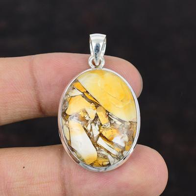 Brecciated Mookaite Pendant Original Gemstone Pendant 925 Sterling Silver Pendant Beautiful Handmade Pendant Statement Pendant Gift For Girl