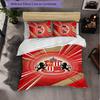 Biancheria da letto a tema Sunderland Set 3 pezzi Copripiumino Biancheria da letto decorativa per camera da adolescente Decorazione per la casa