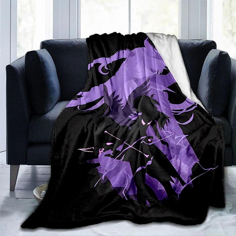 Popular Games Genshin Impact Printed Blanket Flannel Warmth Soft Plush Sofa Bed Throwing Blankets Plush Throwing Anime Blanket