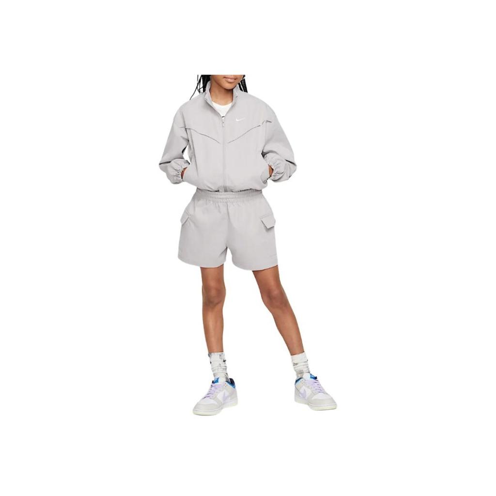 Nike Sportswear Swoosh Cargo Comfortable Soft Casual Shorts Kids shorts Academy-Grey White HF8178-009