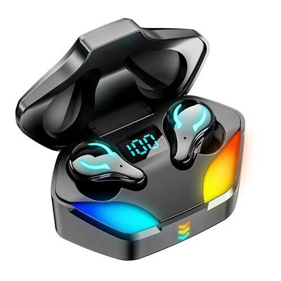 RGB TWS-hodetelefoner Trådløse Bluetooth-hodetelefoner AI-kontroll Stereo HIFI-spillehodesett med mikrofonstøyreduksjon