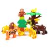 Large Animal Building Blocks: Dinosaur, Tiger, Elephant, Crocodile, Giraffe DIY Educational Toys for Kids