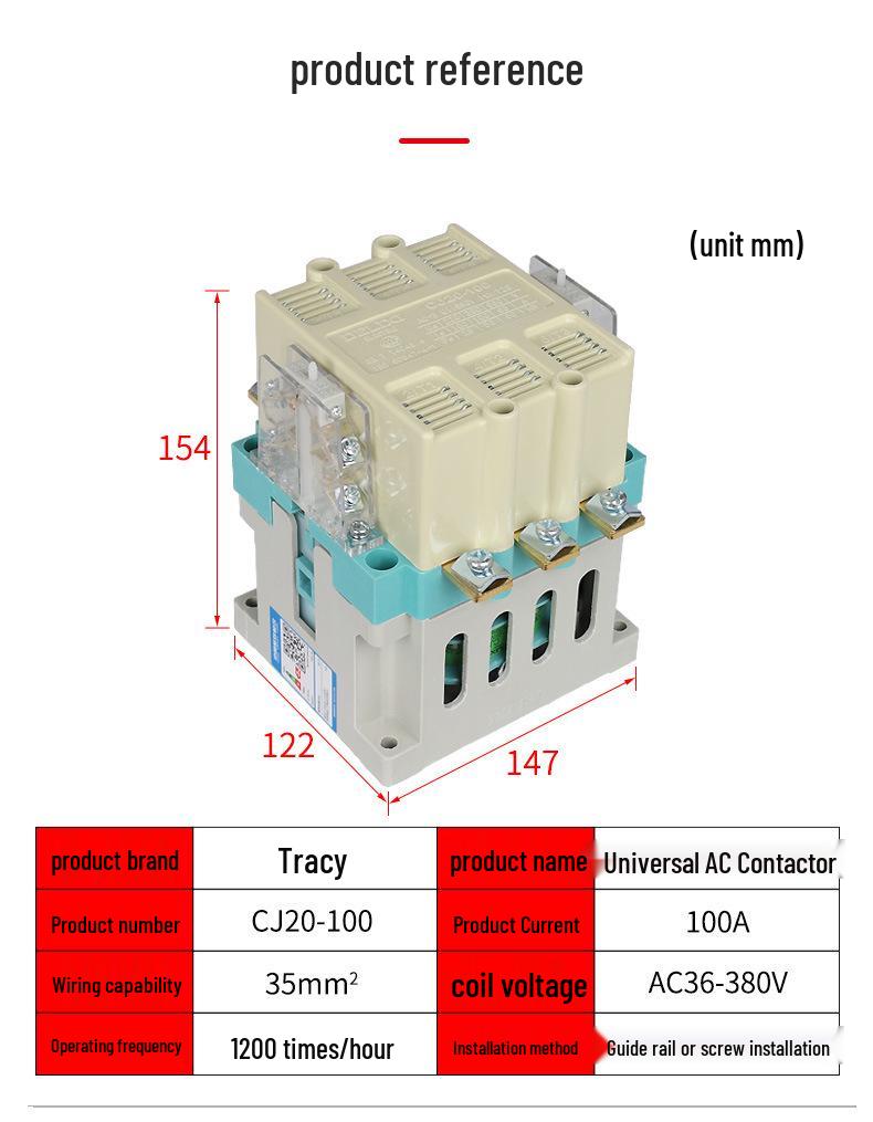 DELIXI CJ20-400 AC Contactor
