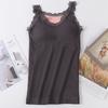 Autumn and Winter Bear Fairy Thermal Underwear Elastic Slim Bottom Vest Fleece Thickened Thermal Top Suspender Large Size