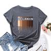 Summer Women's MELANIN Printed Cotton Loose Round Neck Short Sleeved T-Shirts Women’s