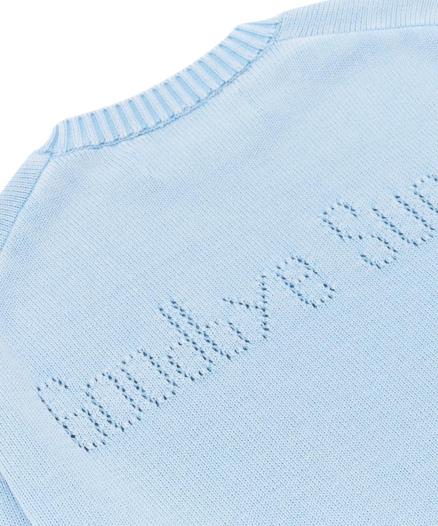 HELLO SUNRISE Hs Classic Typo Knit_Vtg Blue