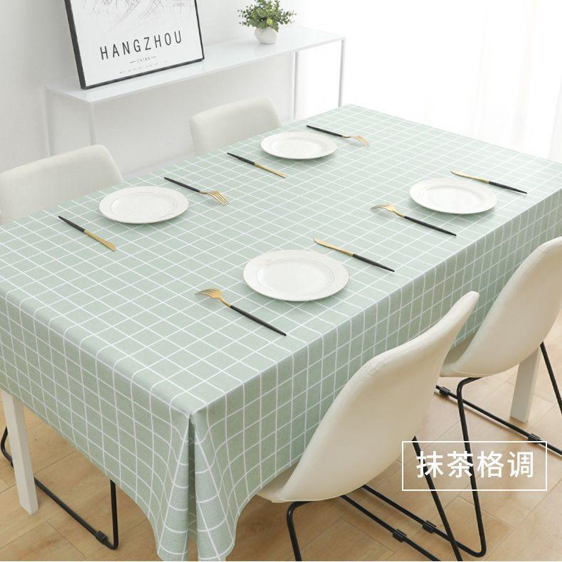 PVC Tablecloth Waterproof and Oil-proof Washable Net Red Desk Cloth Rectangular Dining Table Cloth Coffee Table Placemat