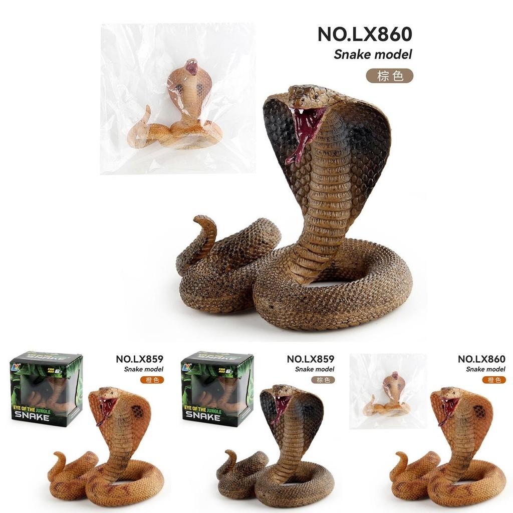 Realistic Pvc Cobra Model Snake For Home Decor With Vibrant Colors And Detailed Features