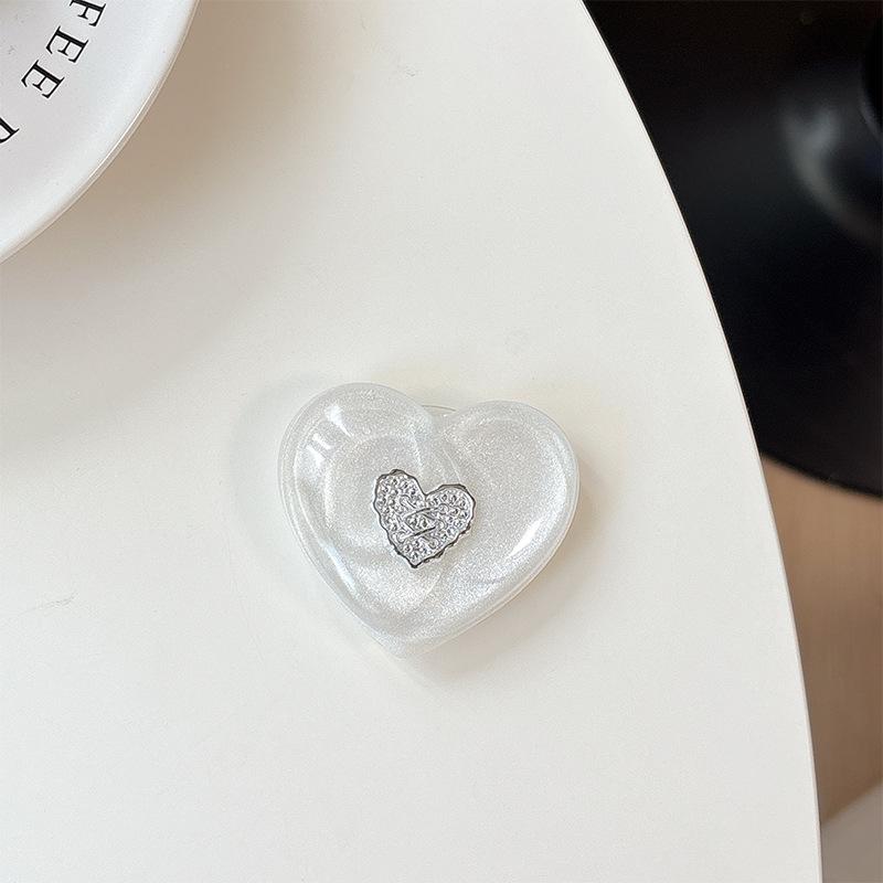 

Small Fresh Three-Dimensional Love Solid Color Mobile Phone Airbag Bracket Telescopic Paste Desktop Bracket Ring