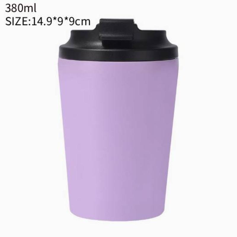 350Ml Creative 304 Stainless Steel Travel Mug Coffee Mug Double Wall Vacuum Insulated Tumbler Wide Mouth Tea Cup With Lid