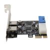 PCI E To USB 3.0 Expansion Card 19 Pin Converter External 2 Port USB 3.0 Dual USB 3.0 Interface For PC Desktop