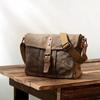 Retro Crossbody Bag Casual Canvas Shoulder Bag Men Simple Men'S Crossbody Bag Waterproof Bags Horizontal