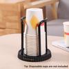 Disposable Cup Storage Holder Rack Shelf Water Tea Cups Dispenser Mug Display Stand Organizer Supplies Home Organization