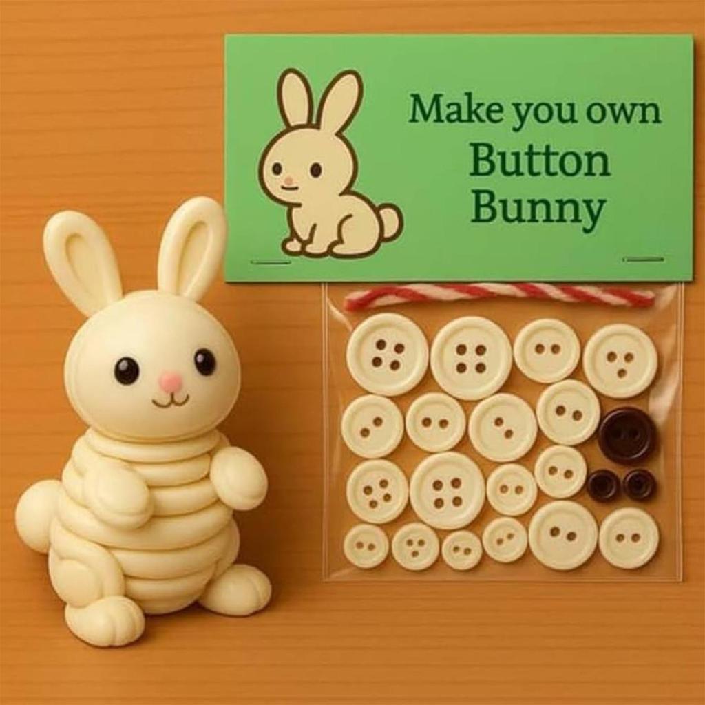 Christmas Animal Craft Buttons Kit Fun Handmade Button Animal Ornaments Home Decorations For Car Apartment Dormitory Office