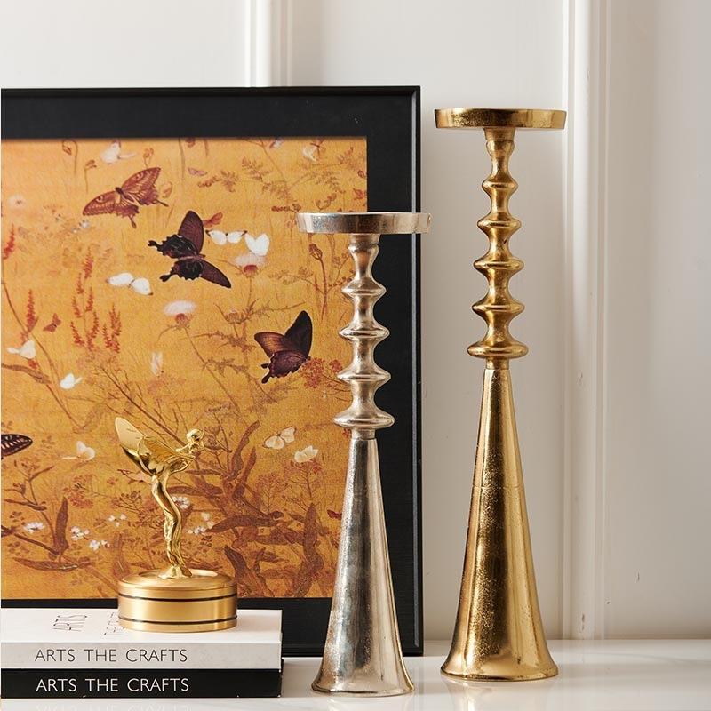 Modern Luxury Candle Holders Home Decoration Candlestick Creative Living Room Candle Rack Entrance Hall Desktop Ornament