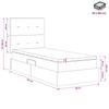 Storage Bed with Mattress Black 90 X 190 Cm Fabric