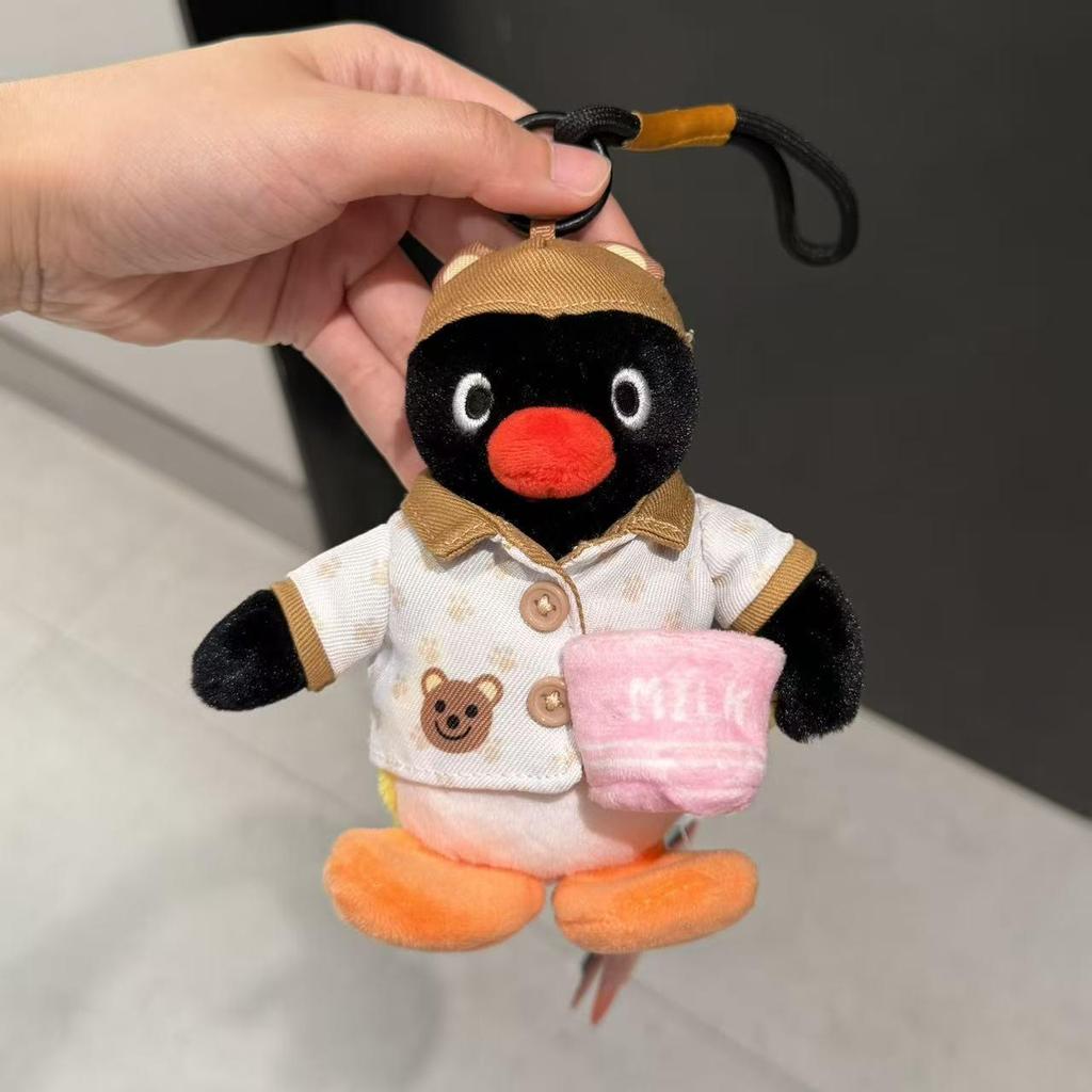 Genuine Penguin Family Bag Charm - Autumn/Winter Series Plush Toy Keychain
