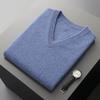 Autumn And Winter Wool Sweater Vest Men'S Vest Fashion Casual Middle-Aged V-Neck Vest Sleeveless Sweater Knitted Sweater