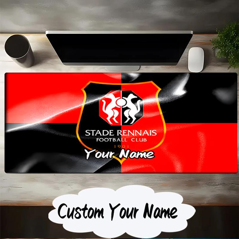 Custom Name Mouse Pad Stade Fc Emblem Mouse Pad, Gaming Mouse Pad, Keyboard Pad, Desk Decor for Computer Notebook Fan Birthday Gift