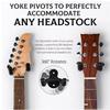 Wall-mounted guitar rack, full-size black hooks suitable for bass mandolin banjo, four-string instruments,and guitar accessories