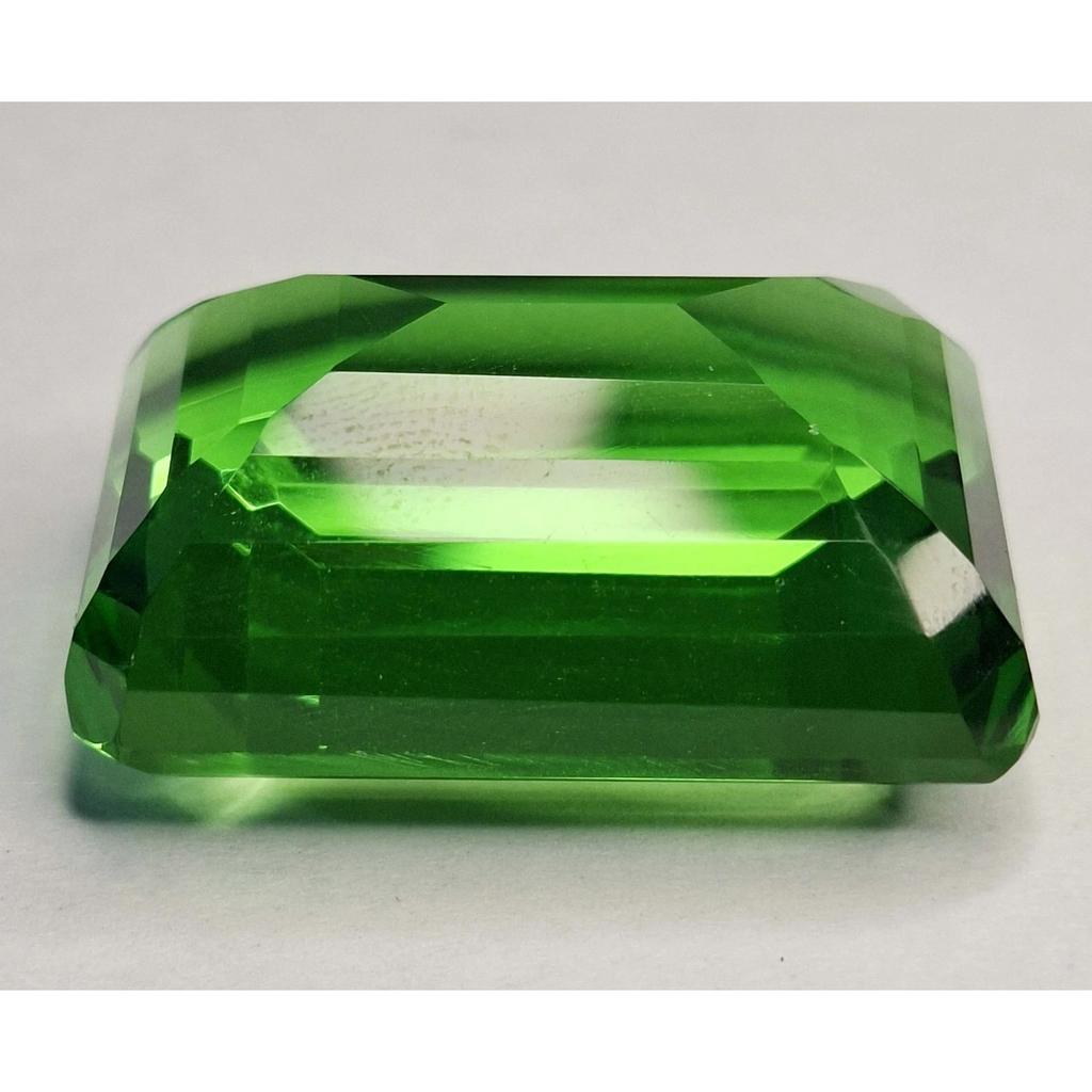 Certified Natural Green Color Topaz Emerald Cut 92-94 Ct Fabulous Gemstone