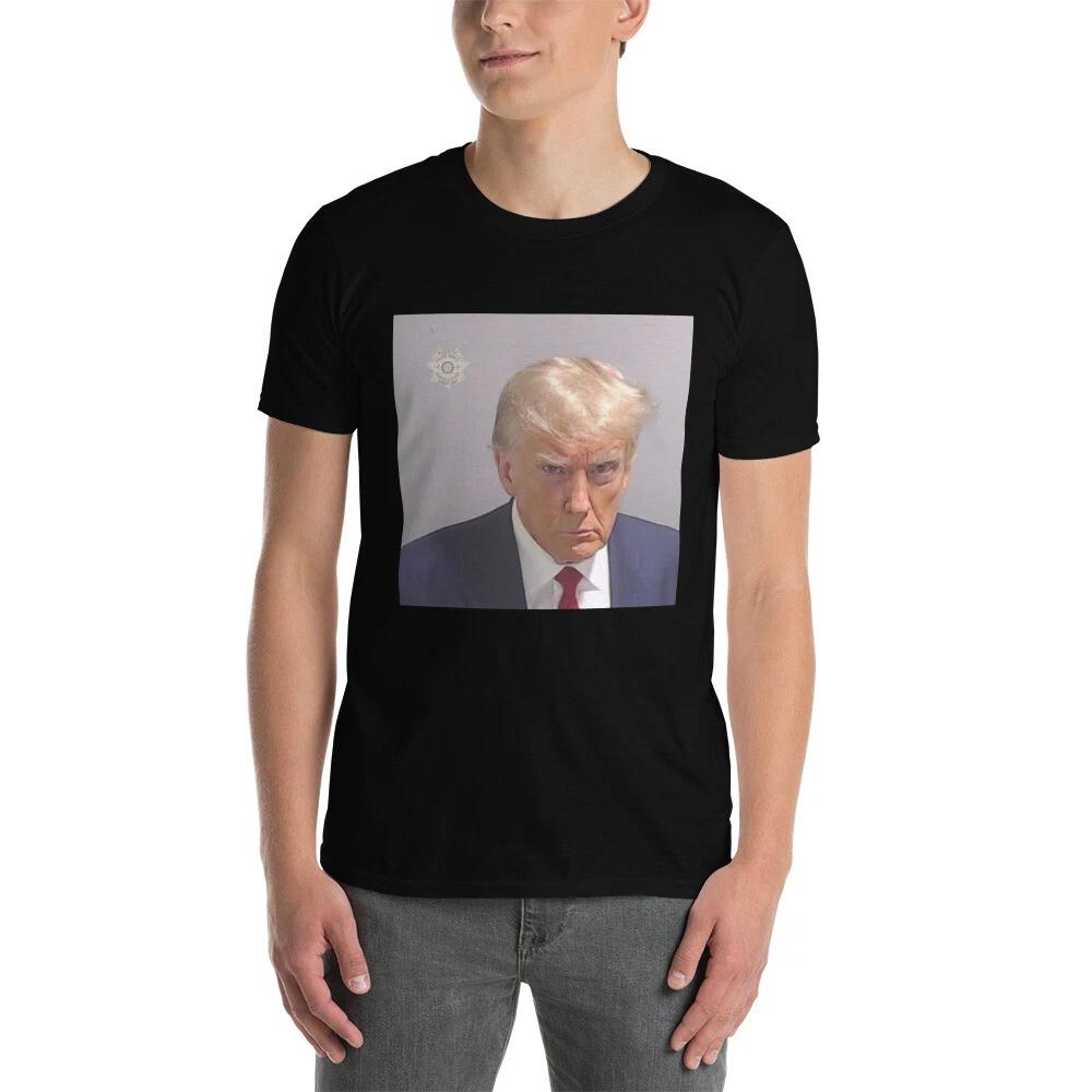 Donald Trump Not Guilty Mugshot T- Shirt Donald Trump Jail Meme Political Tee L