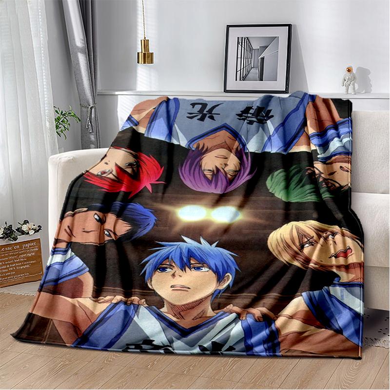 29 Style New Cartoon Kuroko Basketball Anime Flannel Blanket,Soft Throw Blanket for Home Bedroom Bed Sofa Travel Cover Kid Gift