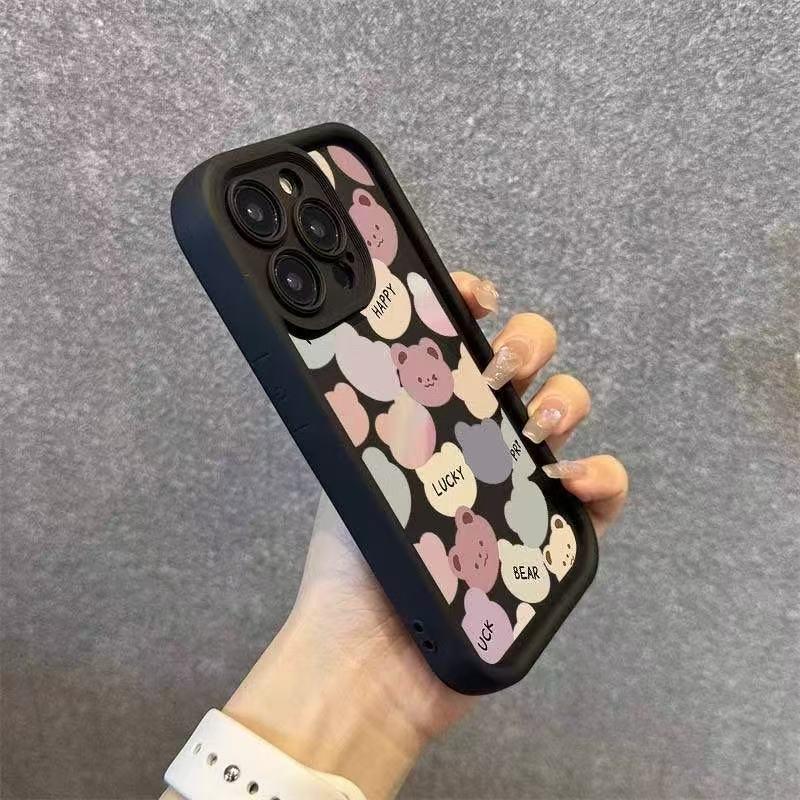 Full Coverage Thickened Bear Case for iPhone 13/14/15 Pro / 16 Pro Max / 17.