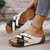 Fashion Summer Women Wedge Slippers Comfortable Orthopedic Sandals Open Toe Slippers Vintage National Style Shoes for Women Slides Women