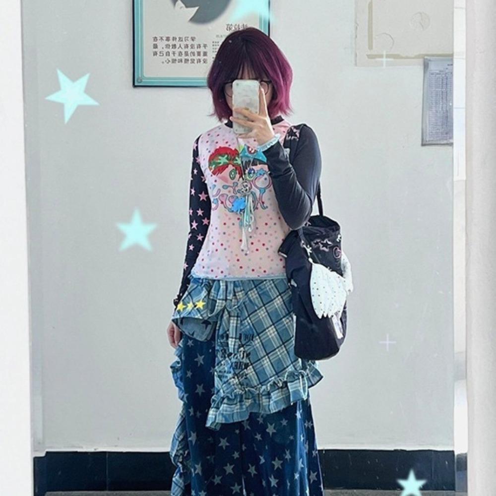 Shirt Extender Lace Up Hip Scarf Hip-hop Ruffled Edge Waistband  Jeans Decor