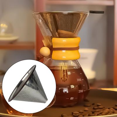 Multifuntional Coffee Dripper Stainless Steel Coffee Dripper Pour Over Coffee Filter Coffee Filter Cup Coffee Accessory