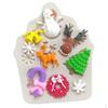 Christmas Theme Gifts Molds Cake Decoration Mold Silicone Moulds Fondant DIY Pendants Charms White