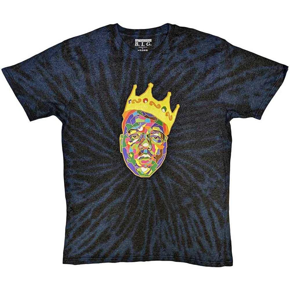 Biggie Smalls Unisex T-Shirt: Crown (Dip-Dye) (Small) XL