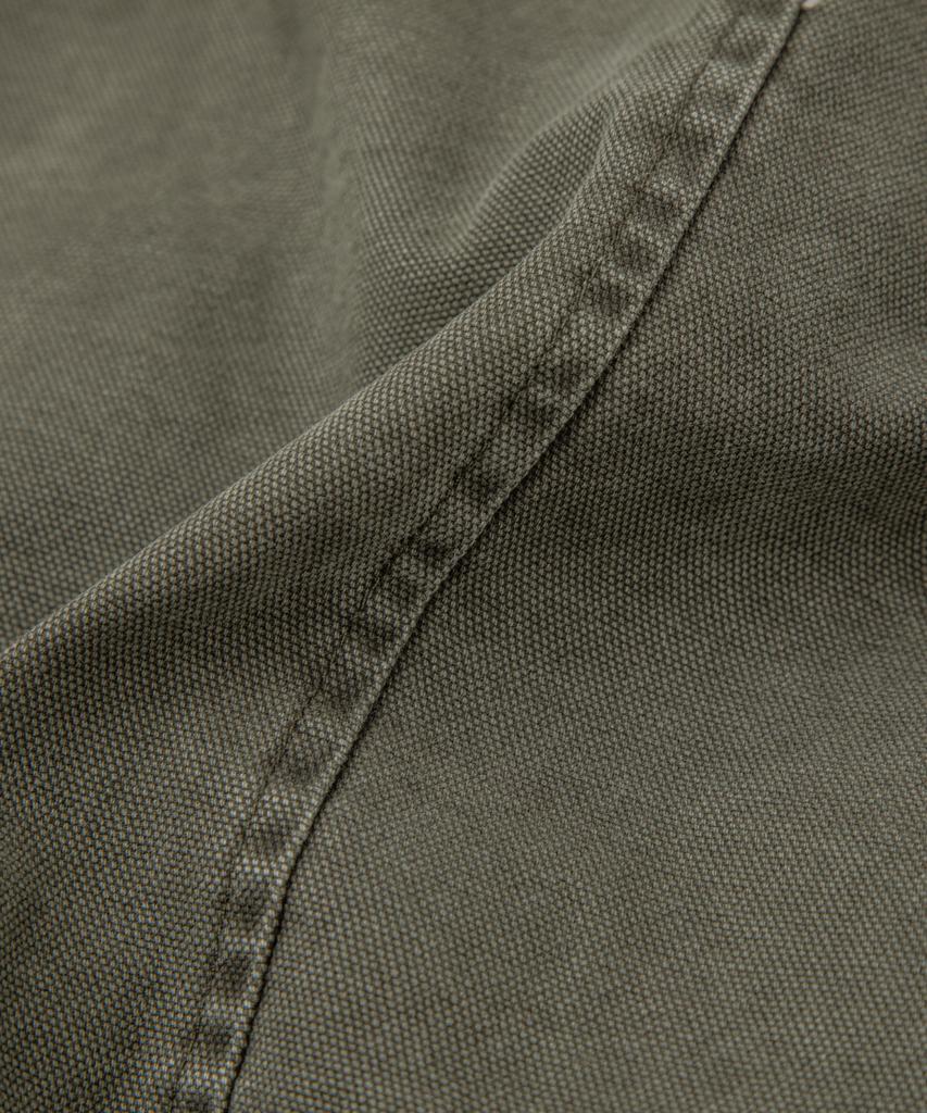 LETTERCOMO Washed Work Crop Blouson Jacket Khaki