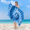 Tropical Palm Tree Printed Beach Towel Quick Dry Polyester Bath Towel Colorful Gradient Sand Free Pool Towel for Summer Travel