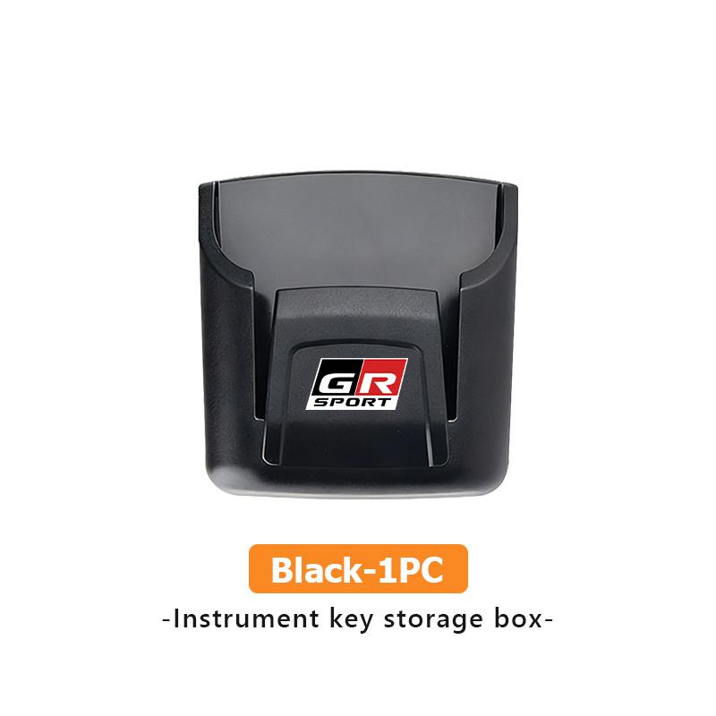 

Car Interior Storage Box Dashboard Organizer Adhesive Mount ID Card Key Holder For Toyota Camry Highlander C-HR Hilux Vios Rav4