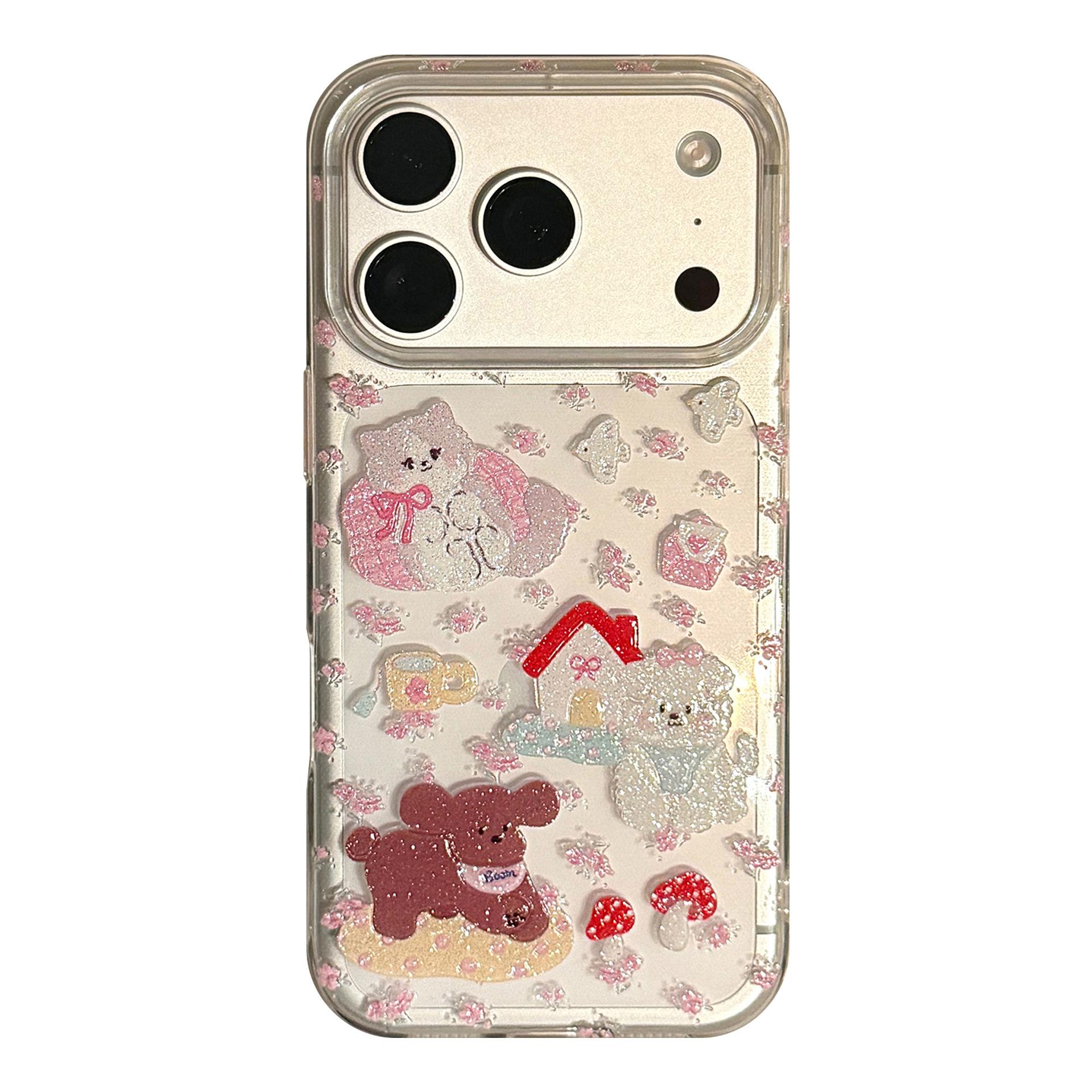 Цветочный чехол для щенка на iPhone 16, iPhone 17 и iPhone 17 Pro Max iPhone 13