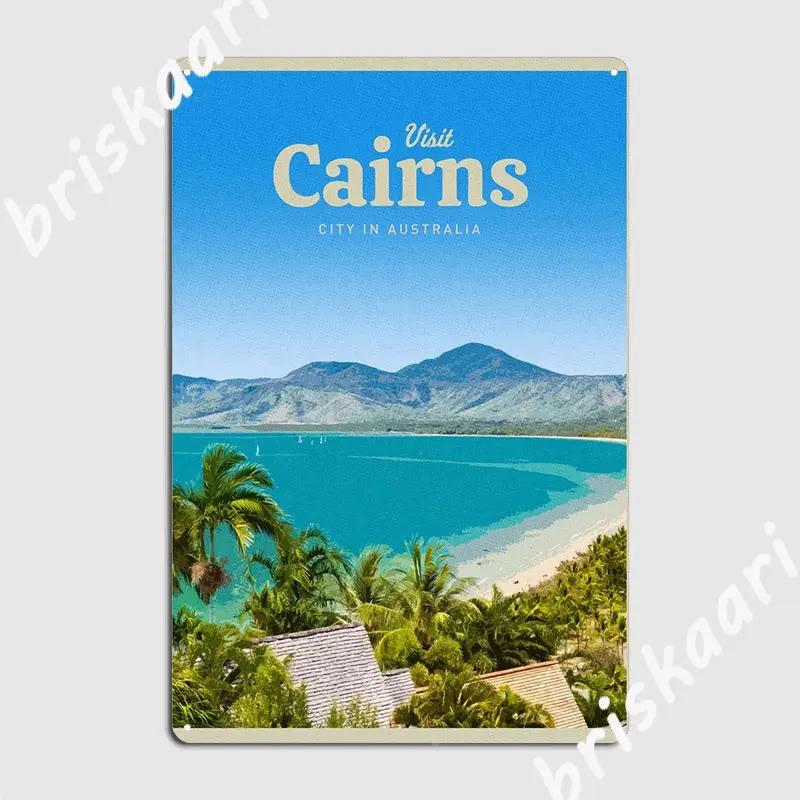 Visit Cairns Poster Metal Plaque Cinema Living Room Living Room Classic Poster Tin sign Poster 20x30cm