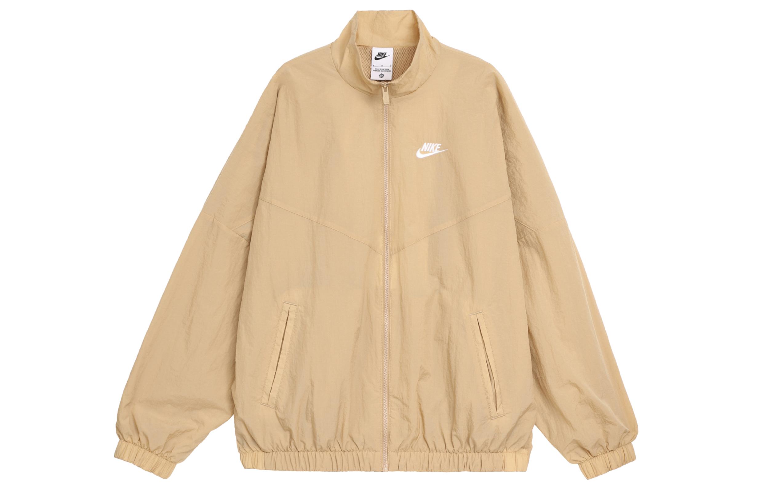 

Nike Jackets Women s Beige Stand Collar Moderate Other DM6186-200 L