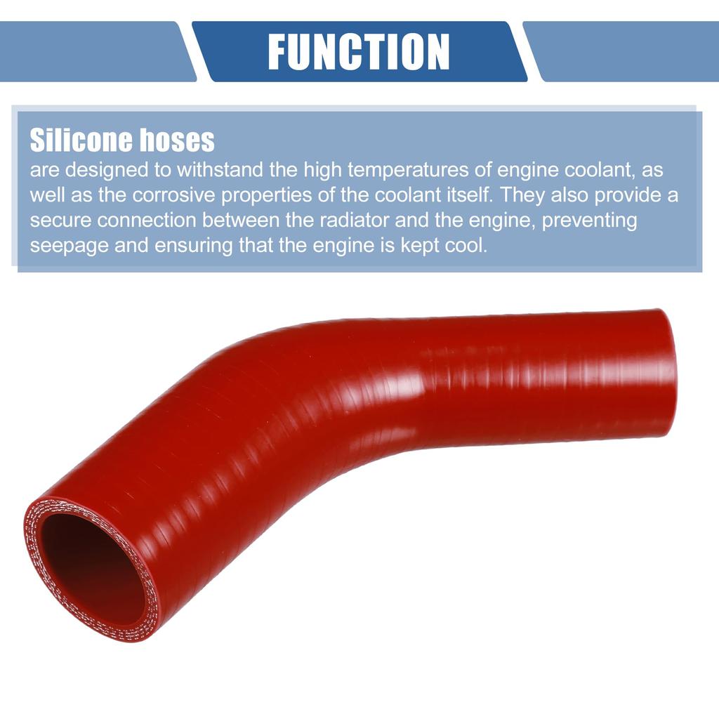 X AUTOHAUX Silicone Hose, Silicone Pipe, Radiator Hose, 1 Piece,