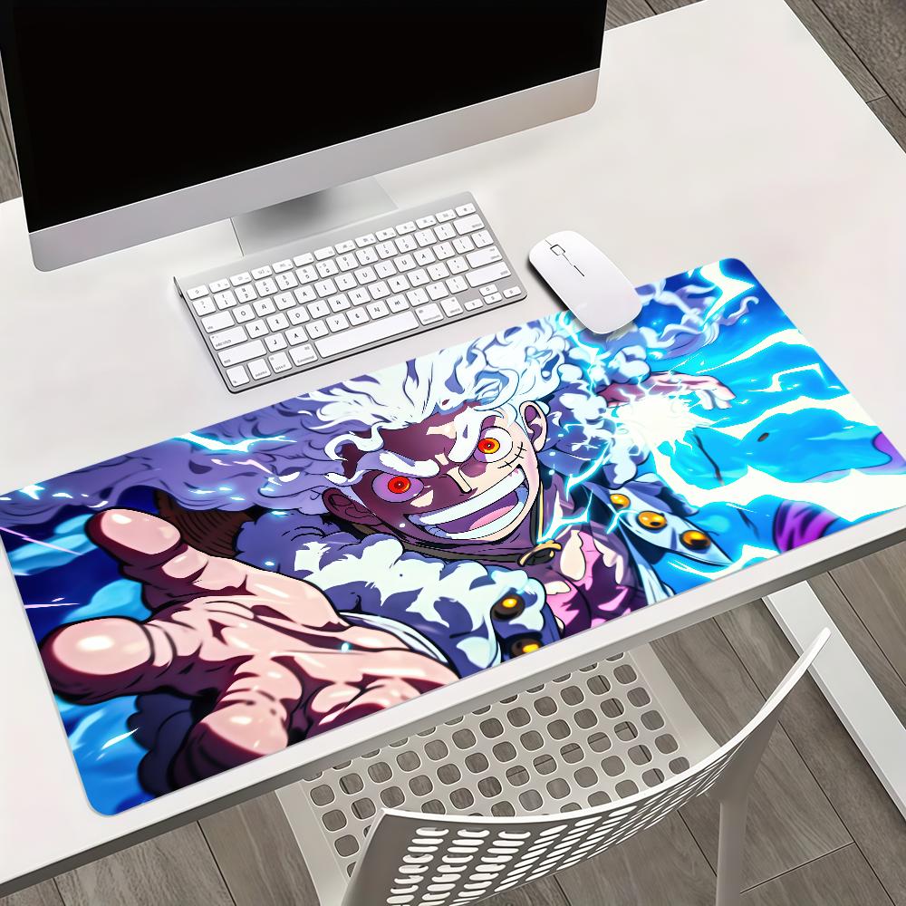 Anime l-Luffy g-Gear 5 o-One p-Piece Mouse Pad Non-slip Lockedge Thickened Desktop MousePad Large Comfort Gaming Student