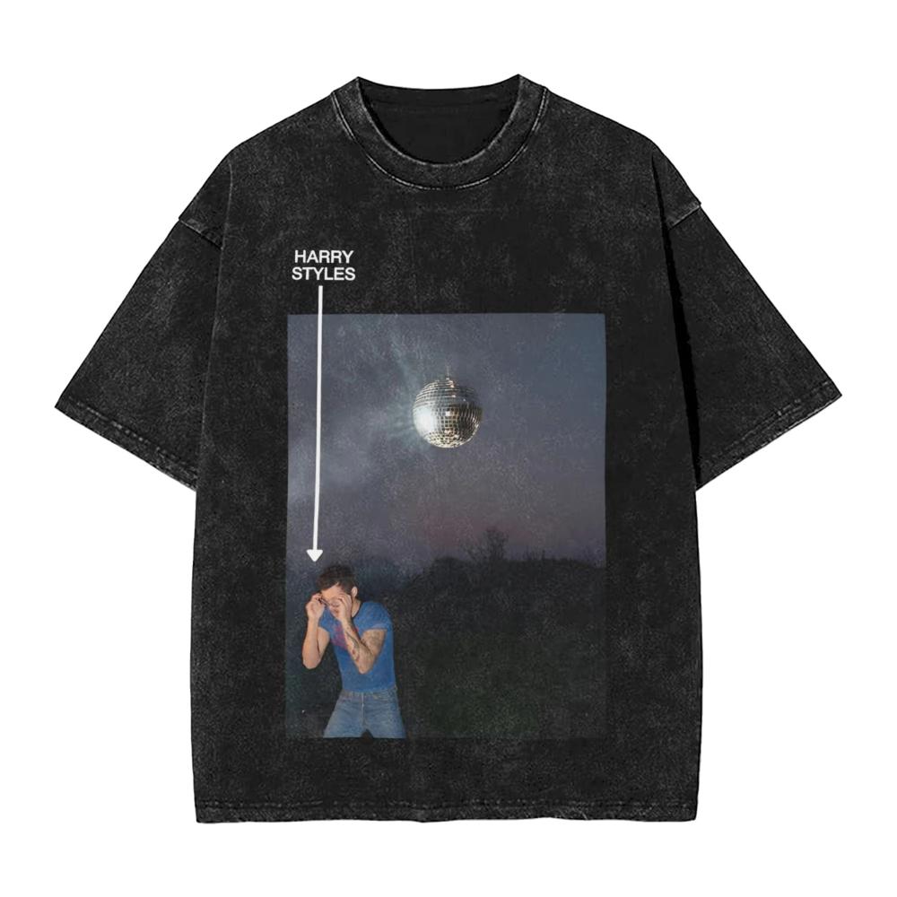Harrys Styles Kiss All The Time Disco Occasionally T Shirts Washed 100 Cotton Oversize TShirt Aperture Men Women Printed Tees