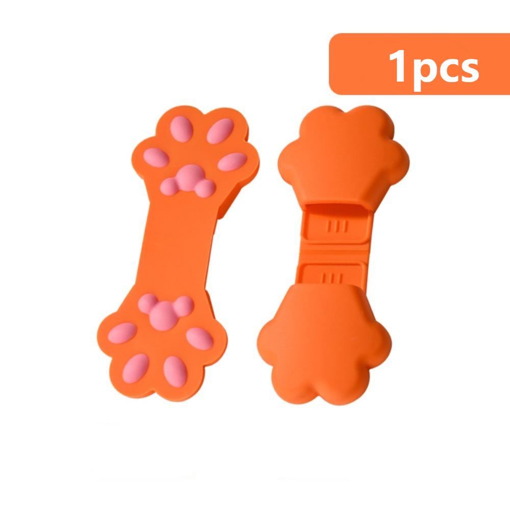 

1 шт. Силиконовые щипцы для еды, нескользящие перчатки, защищающие от ожогов, симпатичные зажимы для закусок оранжевый